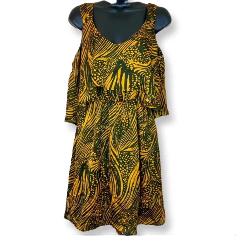 Hello Miss Safari Print Dress Size Small